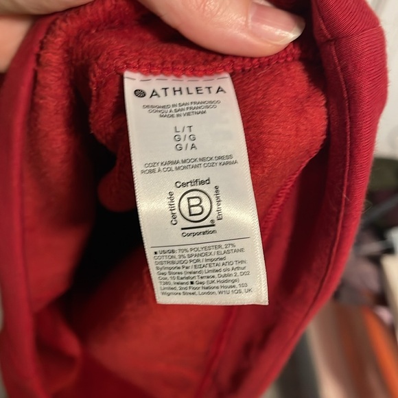 Athleta TALL Cozy Karma Mock Neck Dress - Picture 6 of 7
